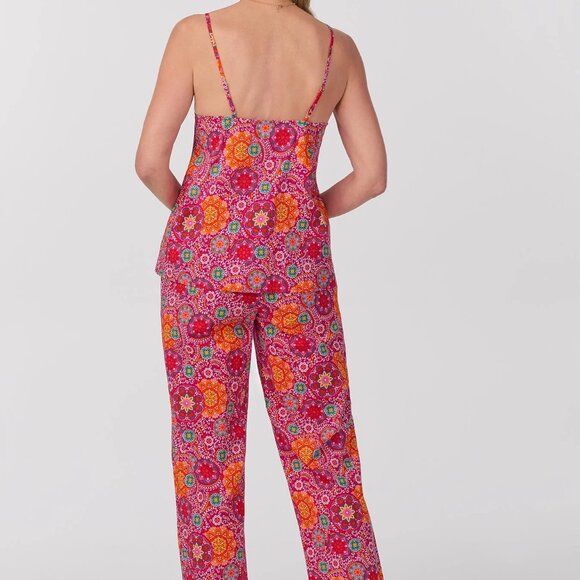 NWT Bedhead Casablanca Cami Tank Woven Cotton Poplin Long PJ Set - Picture 3 of 3